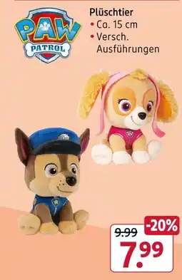 Rossmann Paw patrol plüschtier Angebot