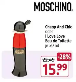 Rossmann Moschino cheap and chic Angebot