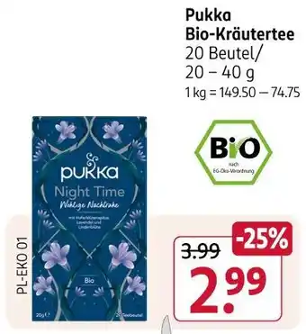 Rossmann Pukka bio-kräutertee night time Angebot