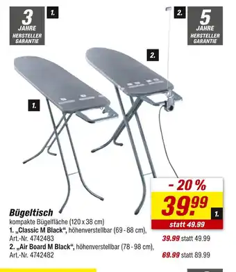 toom Baumarkt Bügeltisch Angebot