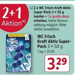 Rossmann Wc frisch kraft aktiv super-pack Angebot