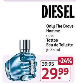 Rossmann Diesel only the brave homme Angebot