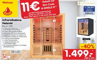 Netto Marken-Discount Artsauna infrarotkabine helsinki natur Angebot