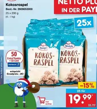Netto Marken-Discount Bachfee kokosraspel Angebot