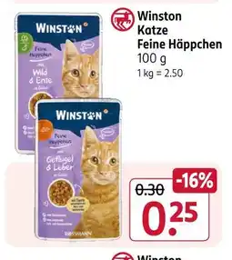 Rossmann Winston katze feine häppchen wild & ente Angebot