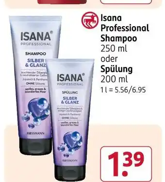 Rossmann Isana professional shampoo silber & glanz Angebot