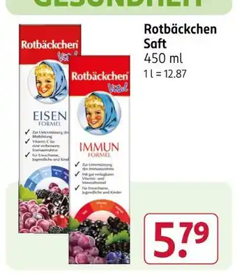 Rotbäckchen eisen formel