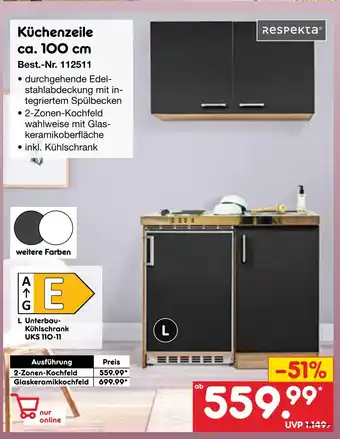 Netto Marken-Discount Respekta küchenzeile Angebot