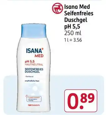 Rossmann Isana med seifenfreies duschgel Angebot