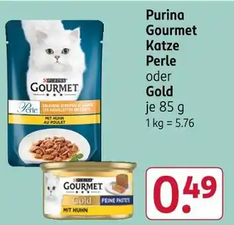 Rossmann Purina gourmet katze perle Angebot