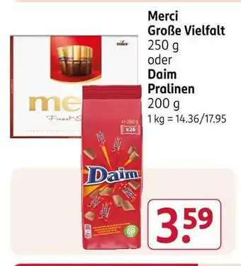 Rossmann Merci große vielfalt Angebot