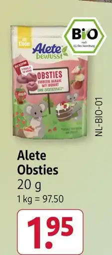 Rossmann Alete obsties Angebot