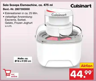 Netto Marken-Discount Cuisinart solo scoops eismaschine Angebot