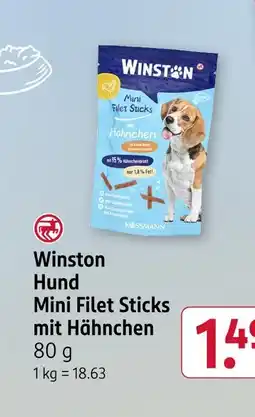 Rossmann Winston mini filet sticks mit hähnchen Angebot