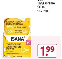 Rossmann Isana tagescreme anti-falten power q10 Angebot