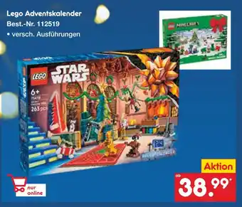 Netto Marken-Discount Lego adventskalender star wars Angebot