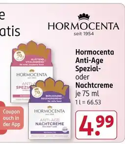 Rossmann Hormocenta anti-age spezial Angebot