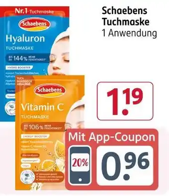 Rossmann Schaebens hyaluron tuchmaske Angebot