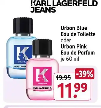 Rossmann Karl lagerfeld jeans urban blue eau de toilette Angebot