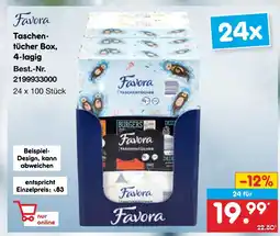 Netto Marken-Discount Favora taschentücher box Angebot