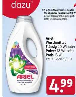 Rossmann Ariel waschmittel flüssig Angebot