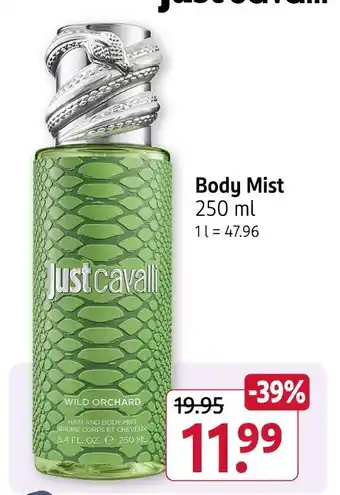 Rossmann Just cavalli wild orchard body mist Angebot