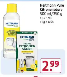 Rossmann Heitmann pure citronensäure Angebot