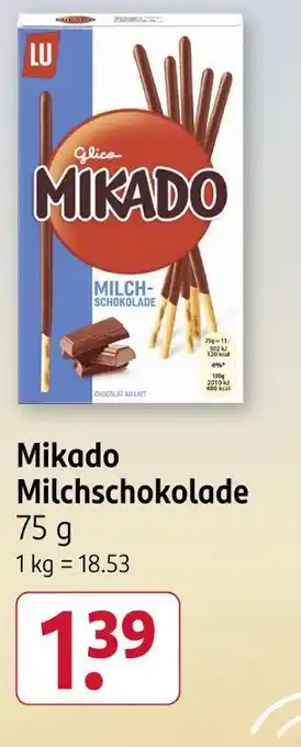 Rossmann Lu mikado milchschokolade Angebot