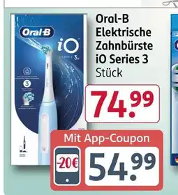 Rossmann Oral-b elektrische zahnbürste io series 3 Angebot