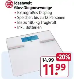 Rossmann Ideenwelt glas-diagnosewaage Angebot