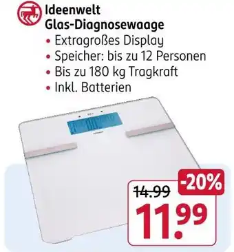 Rossmann Ideenwelt glas-diagnosewaage Angebot
