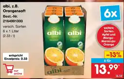 Netto Marken-Discount Albi orangensaft Angebot