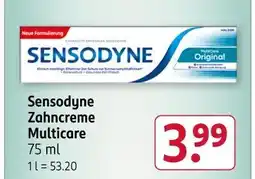 Rossmann Sensodyne zahncreme multicare Angebot