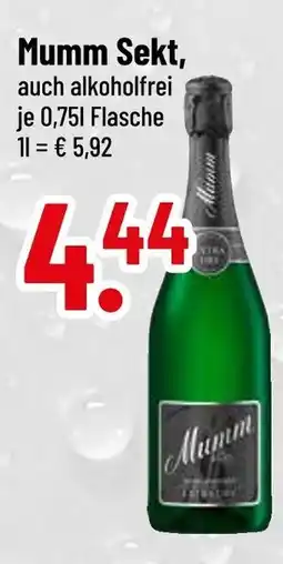trinkgut Mumm sekt Angebot