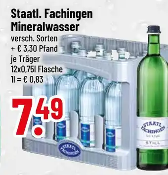 trinkgut Staatl. fachingen mineralwasser Angebot
