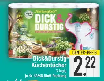 Edeka Gartenglück dick&durstig küchentücher Angebot