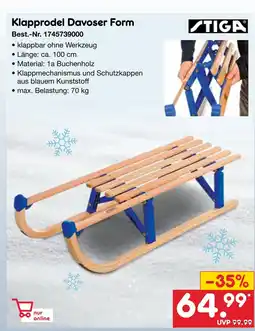 Netto Marken-Discount Stiga klapprodel davoser form Angebot