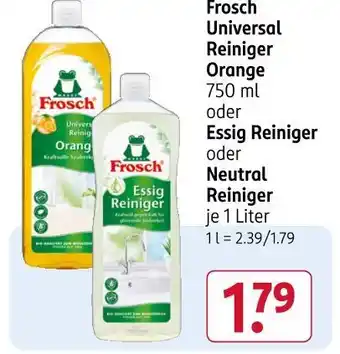 Rossmann Frosch universal reiniger orange Angebot