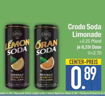 Edeka Crodo lemon soda Angebot