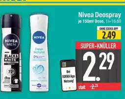 Edeka Nivea deospray black & white Angebot