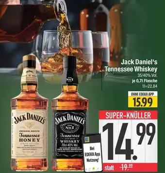 Edeka Jack daniel's tennessee whiskey Angebot