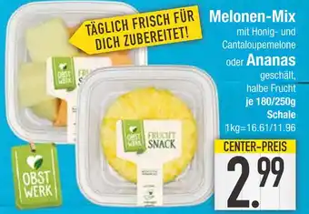 Edeka Obst werk melonen-mix mit honig- und cantaloupemelone Angebot