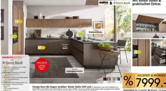 Zurbrüggen Dieter knoll & dieter knoll küche nolte soft lack Angebot