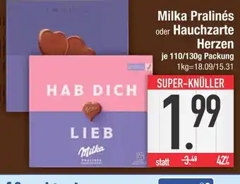 Edeka Milka pralinés Angebot