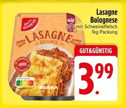 Edeka Gut&günstig lasagne bolognese Angebot