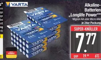 Edeka Varta mignon aa longlife power Angebot