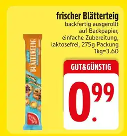 Edeka Gut&günstig frischer blätterteig Angebot