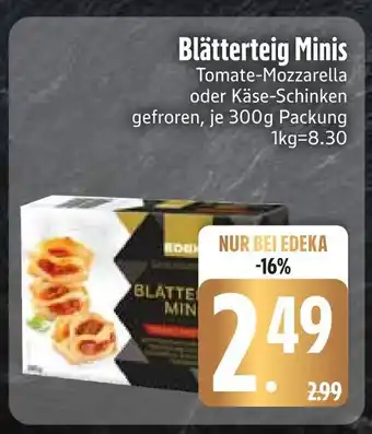 Edeka Blätterteig minis tomate-mozzarella Angebot