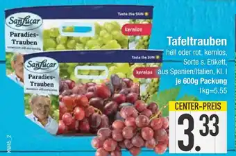 Edeka Sanlucar paradies-trauben hell kernlos Angebot
