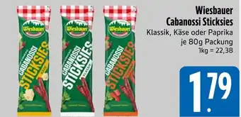 Edeka Wiesbauer cabanossi sticksies klassik Angebot
